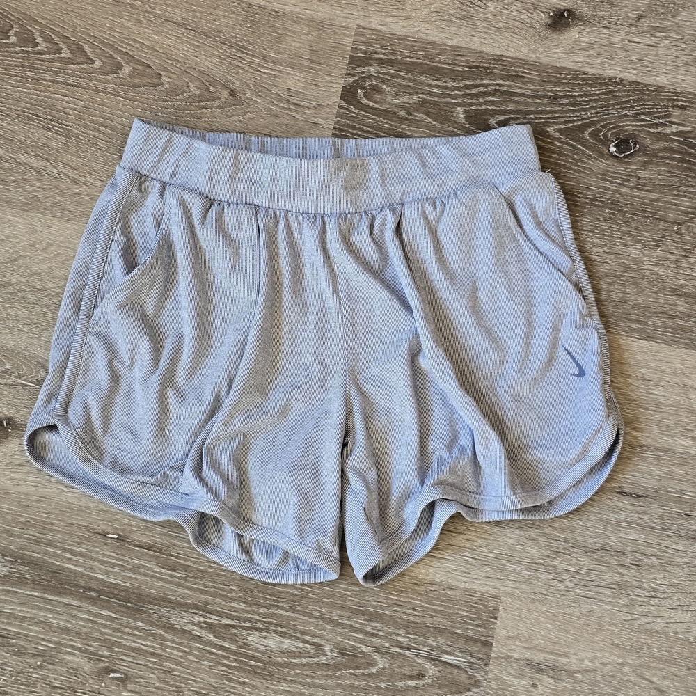 Nike Women's Blue And White Athletic Shorts